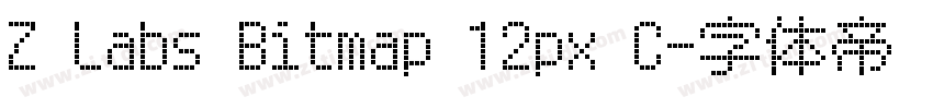 Z Labs Bitmap 12px C字体转换 Z Labs Bitmap 12px C字体转换